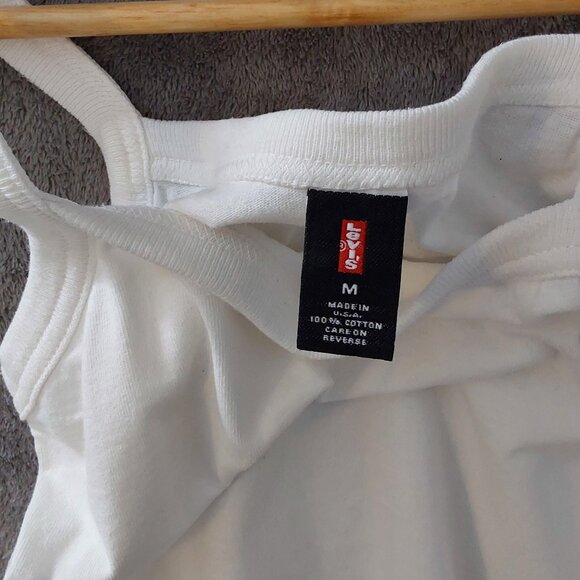 Levie's Girls White Tank Top – Size M - Picture 2 of 5